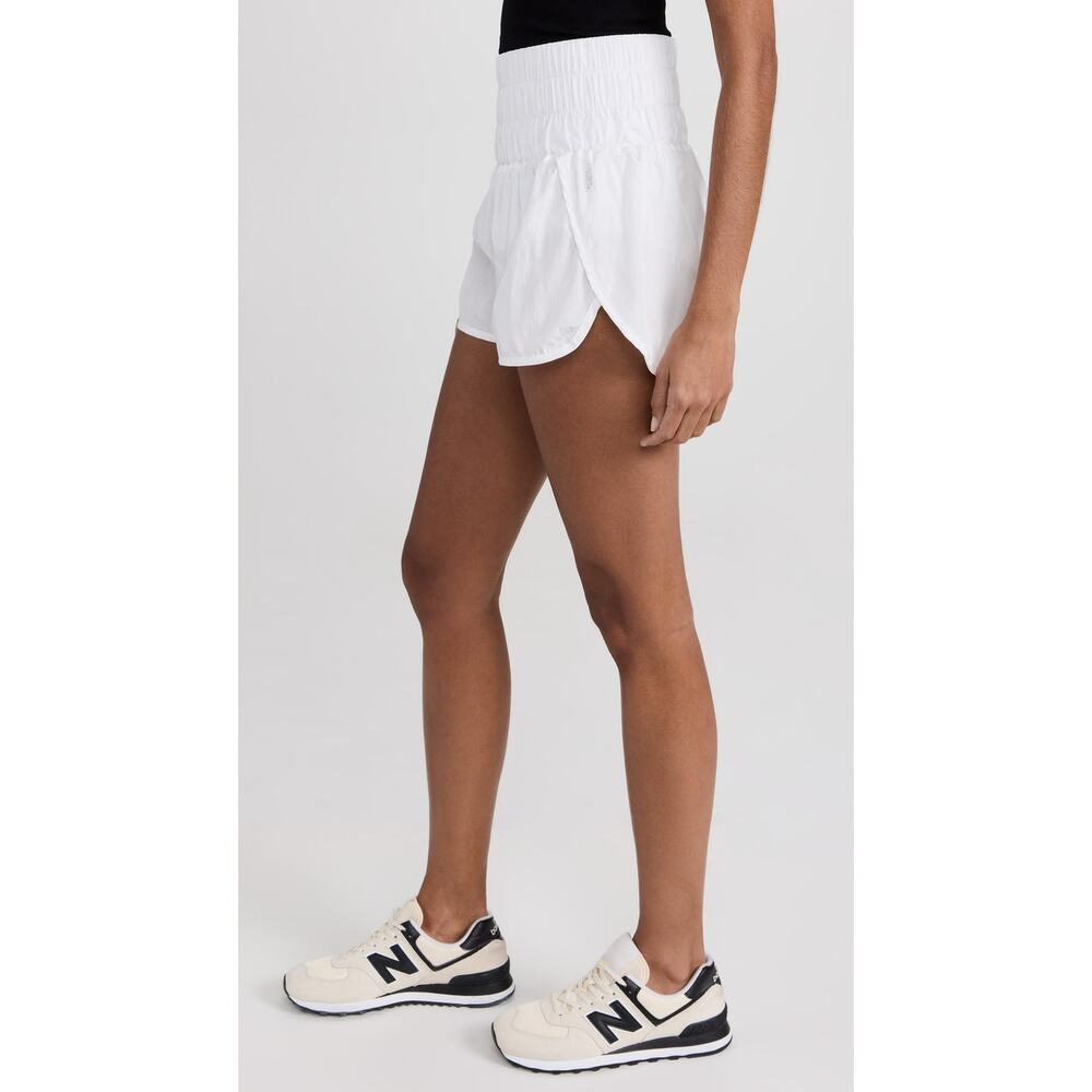 FP MOVEMENT The Way Home Shorts White Lined Running Active Women's M - Picture 12 of 12